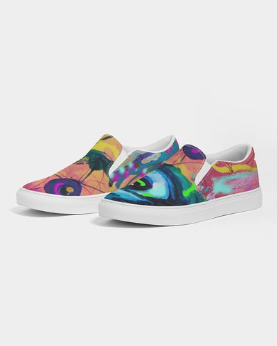 Eye Abstraction Women's Slip-On Canvas Shoe