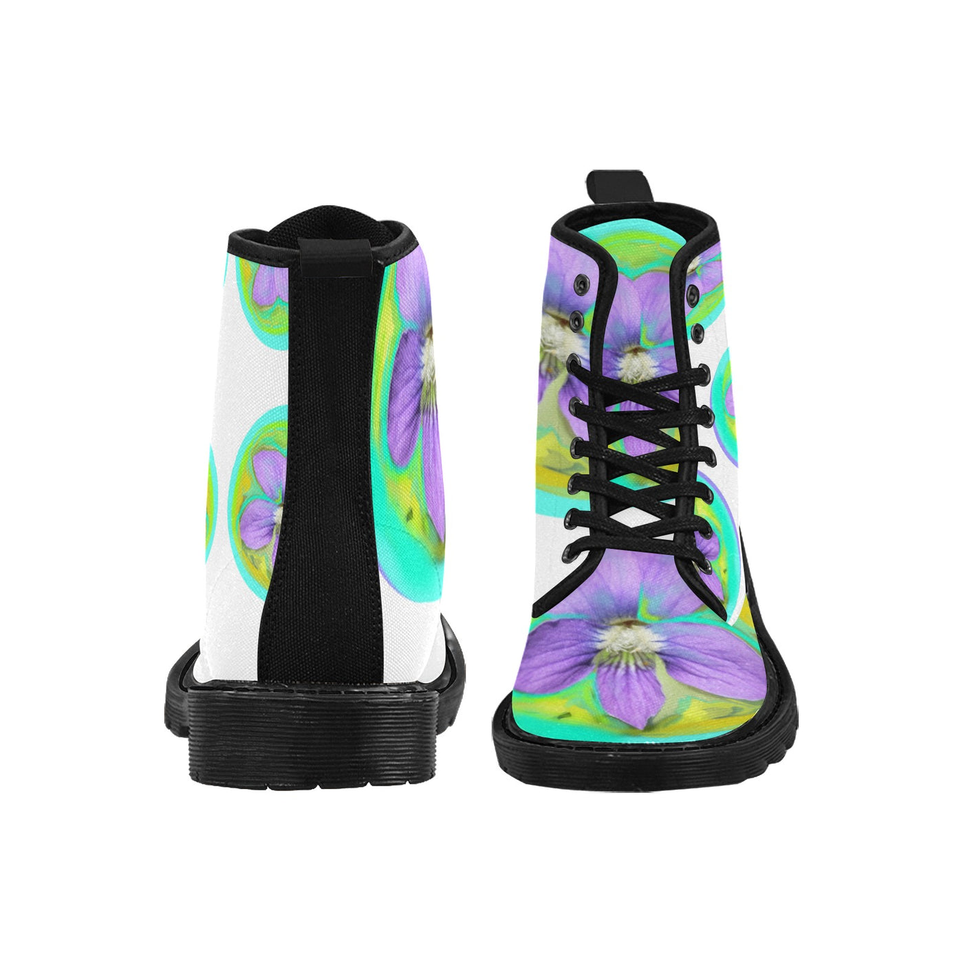 Canvasstiefeletten zum Schnüren für Damen