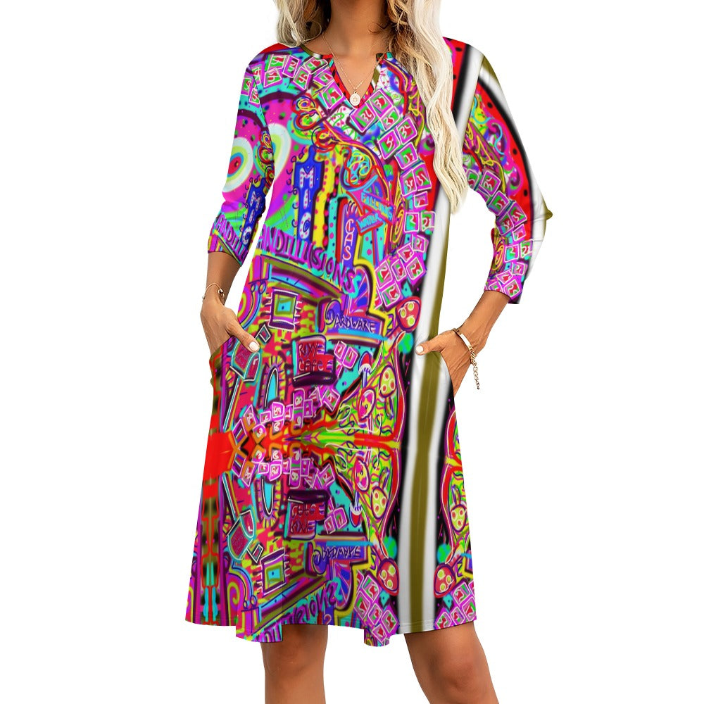 Artsy Dress with Pockets