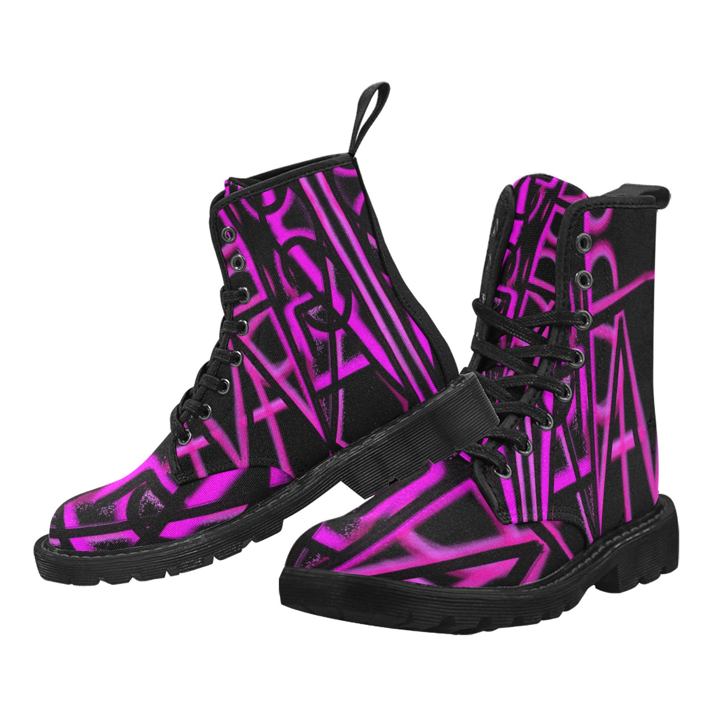 Canvasstiefeletten zum Schnüren für Damen