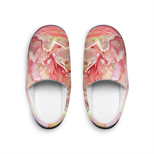 Men's Abstract Floral Indoor Slippers - Cozy Comfort for Home