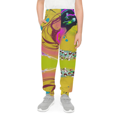 Colorful Youth Joggers - Abstract Design for Active Kids