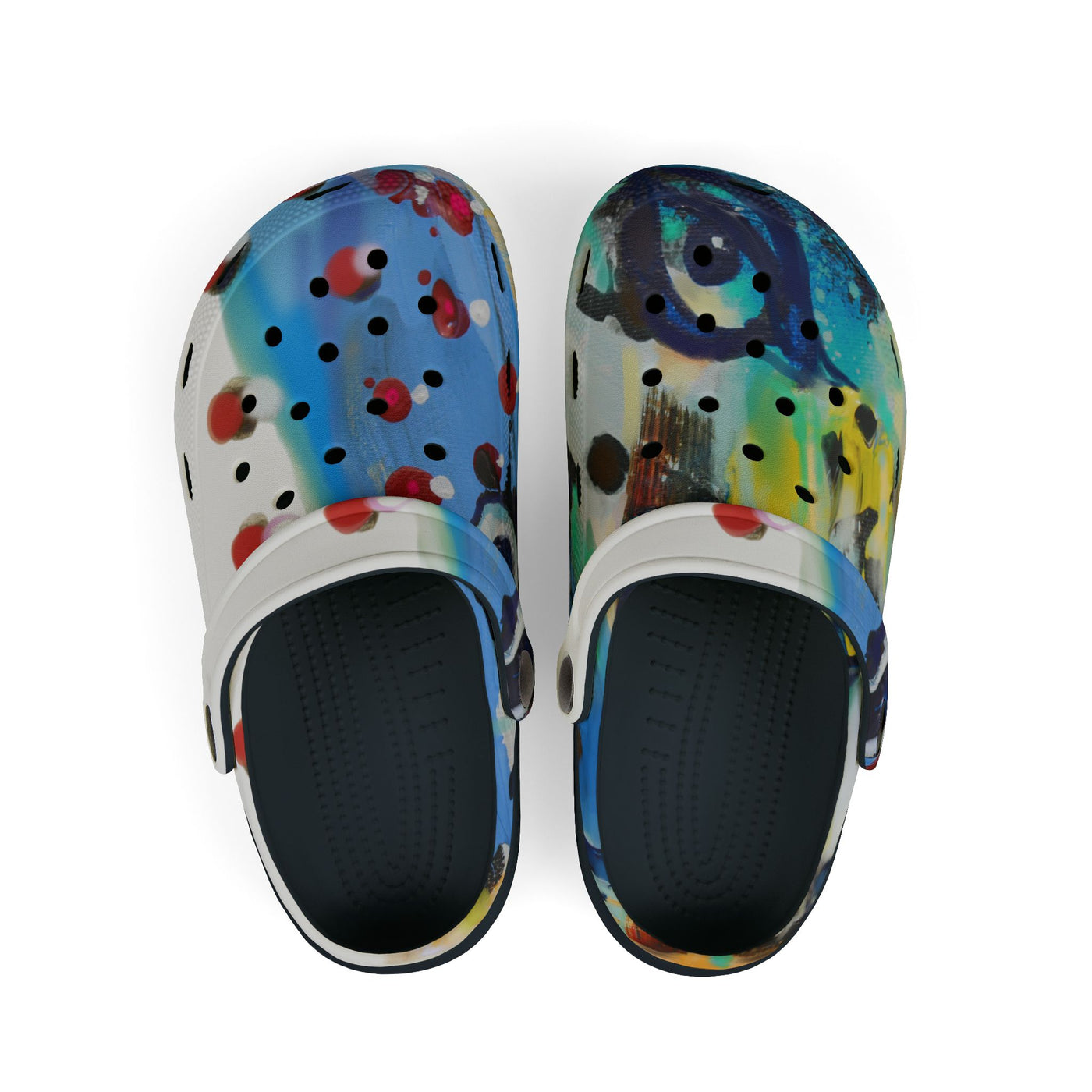 Colorful Kid's EVA Foam Clogs - Fun Splash Design for Playful Adventures
