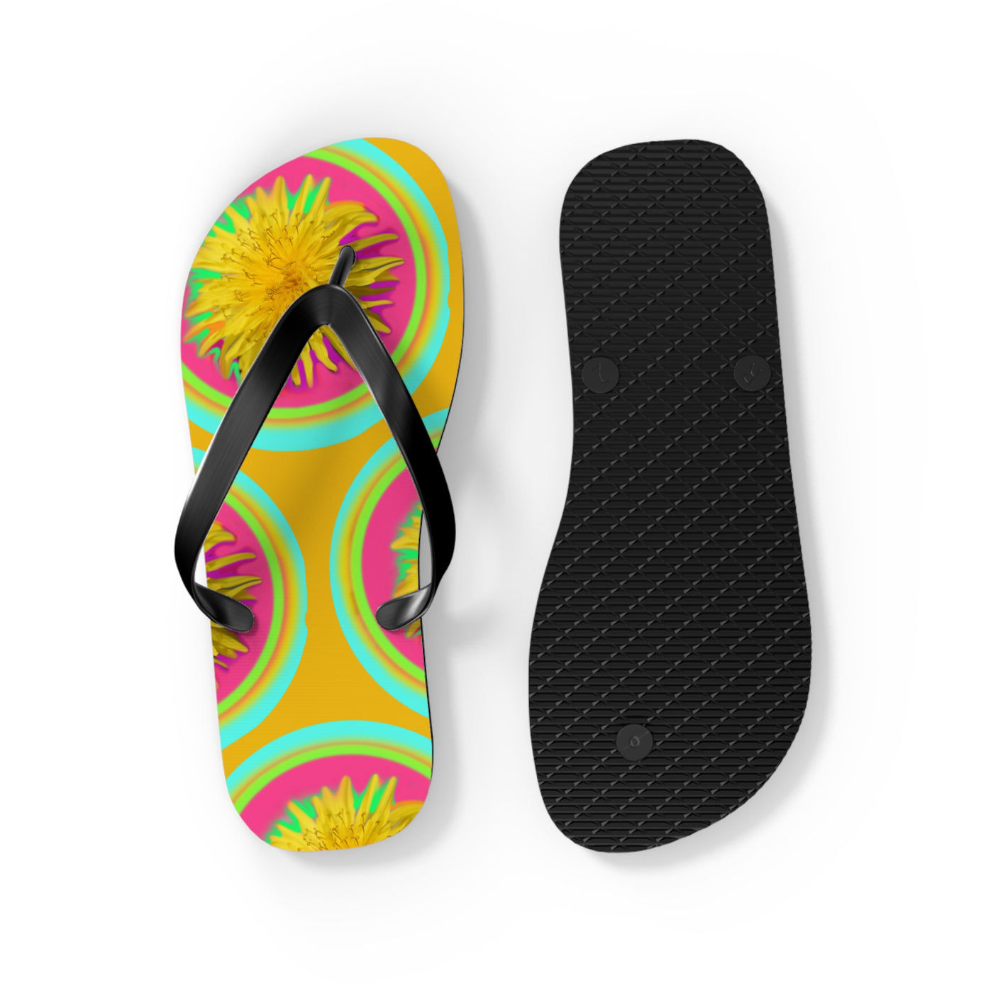 Vibrant Floral Flip Flops for Summer Fun