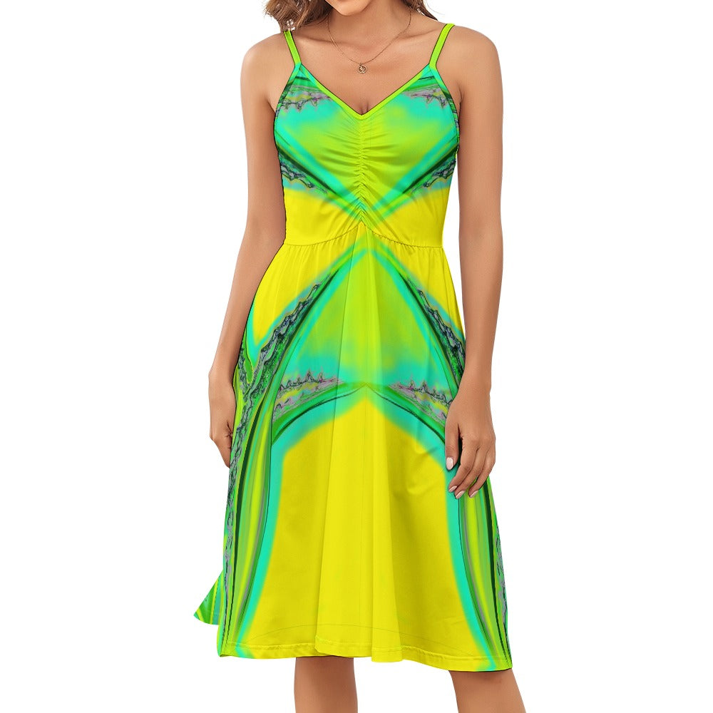 Long suspender dress