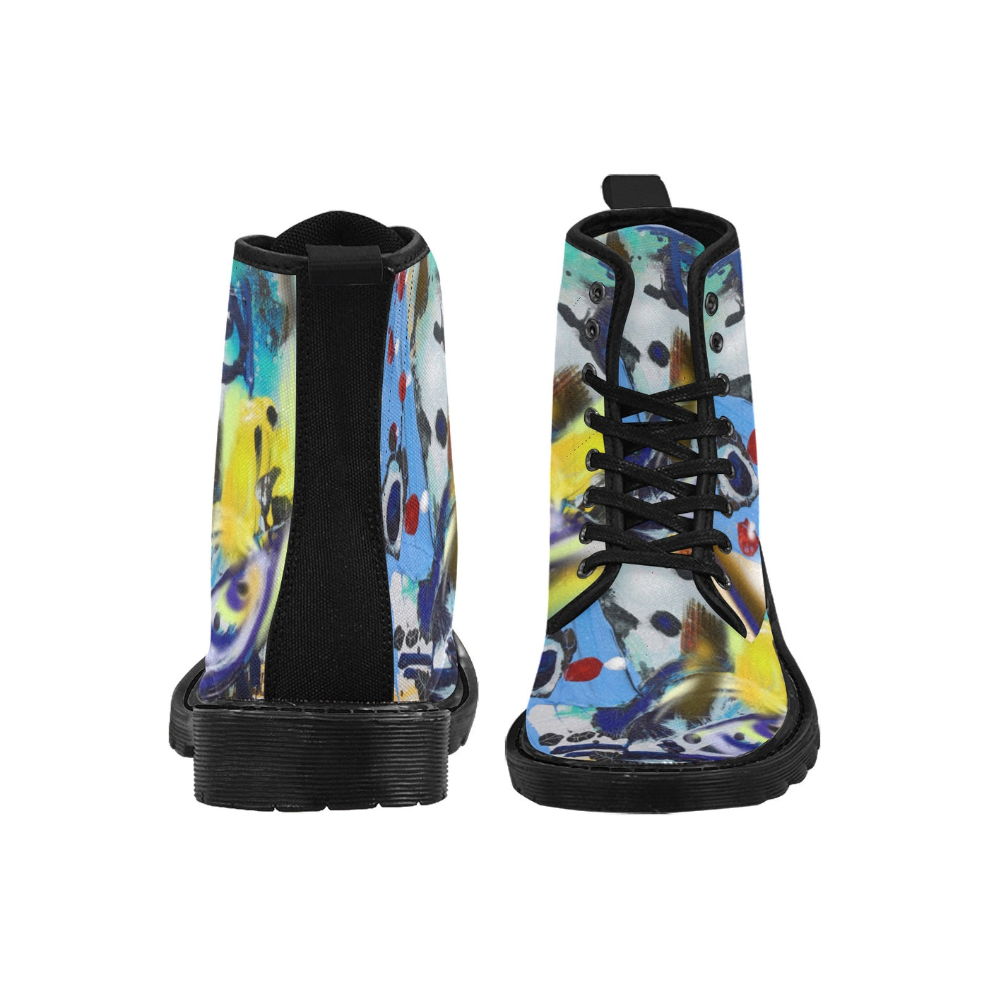 Canvasstiefeletten zum Schnüren für Damen