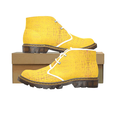 Men's Canvas Chukka Boots abstract art