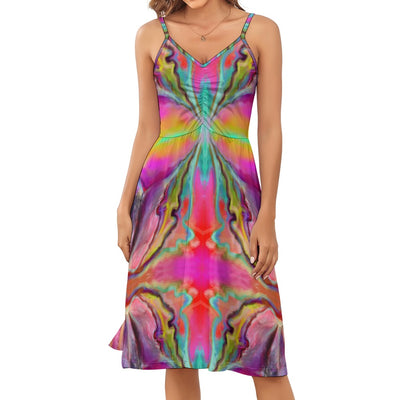 Long suspender dress