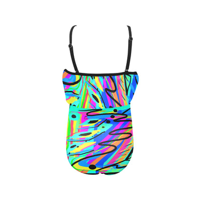 Kids' Spaghetti Strap Ruffle Swimsuit