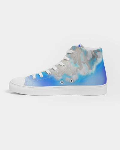 Blue Women's Hightop Canvas Shoe
