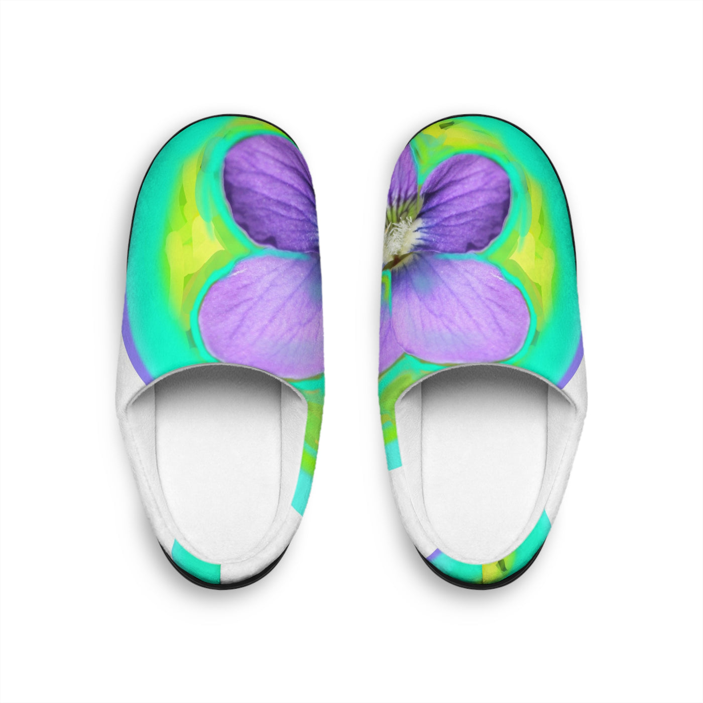Men's Indoor Slippers with Vibrant Floral Design - Cozy Comfort for Relaxing Days