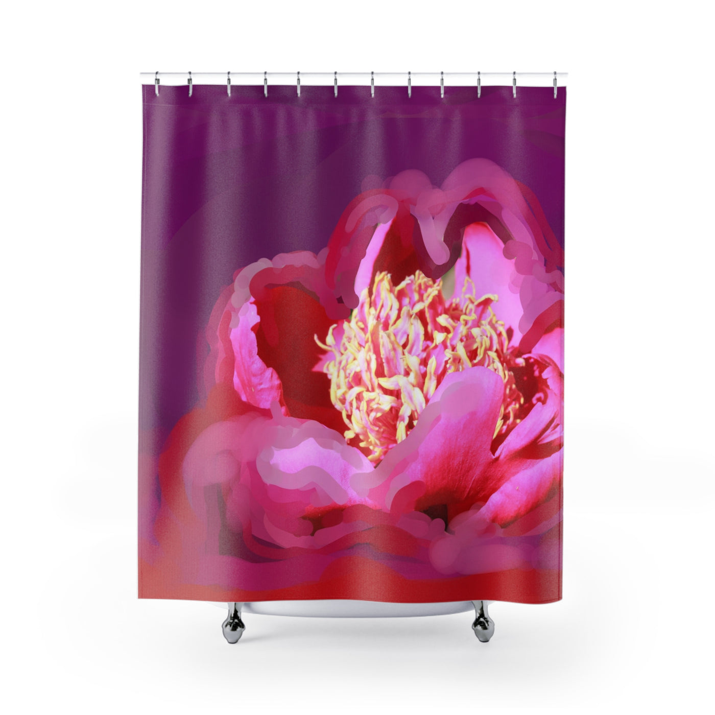 Vibrant Floral Shower Curtain - Brighten Up Your Bathroom Decor