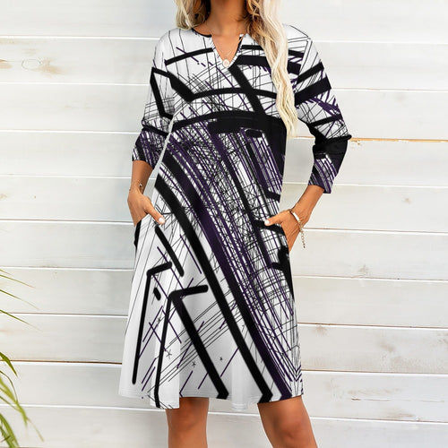Abstraktes Kunstkleid
