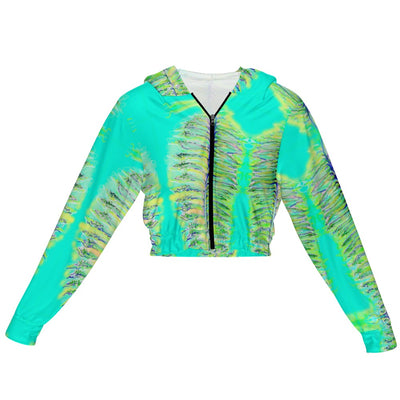 Women's Chiffon Cropped Jacket zipper coat