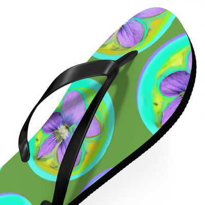 Vibrant Floral Flip Flops - Perfect for Summer and Beach Fun