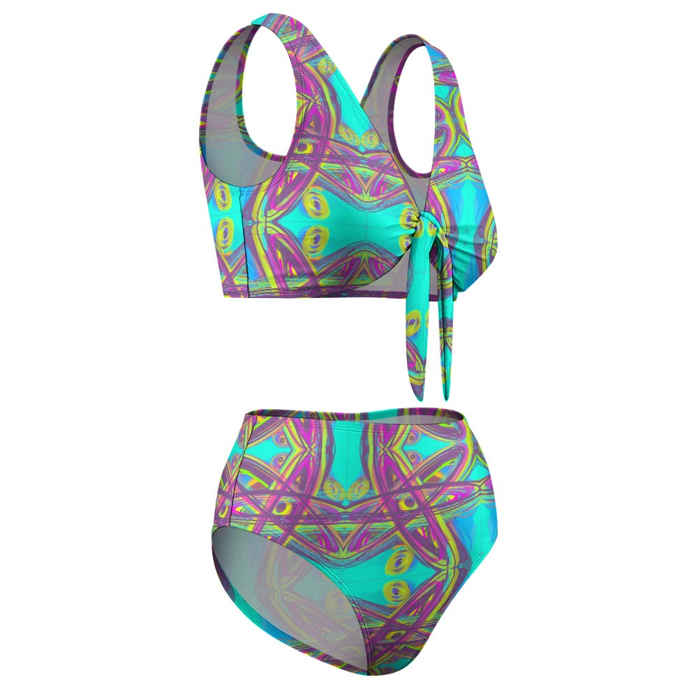 2-Piece Knotted Bikini Swimsuit