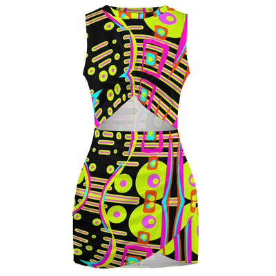 Navel-Baring Cross-Fit Hip Skirt