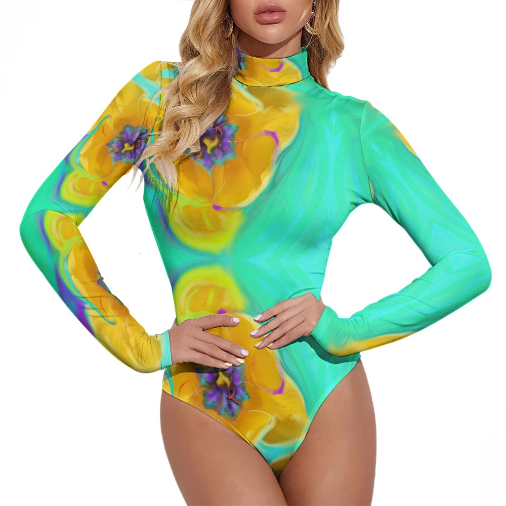 Women's Turtleneck Long Sleeve Bodysuit