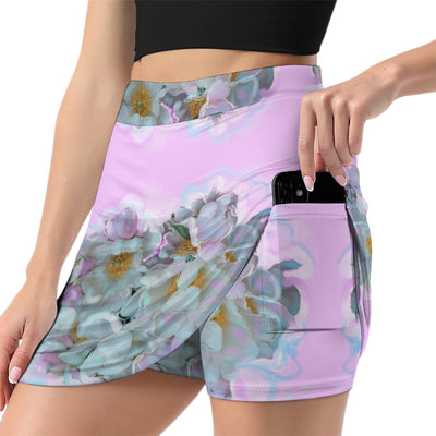 skirt with shorts & pockets
