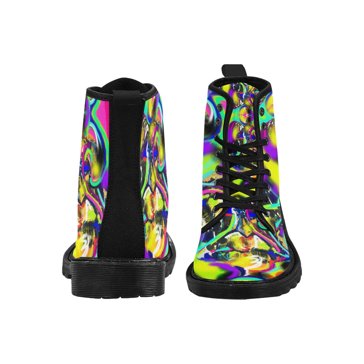 Women's Lace Up Canvas Boots