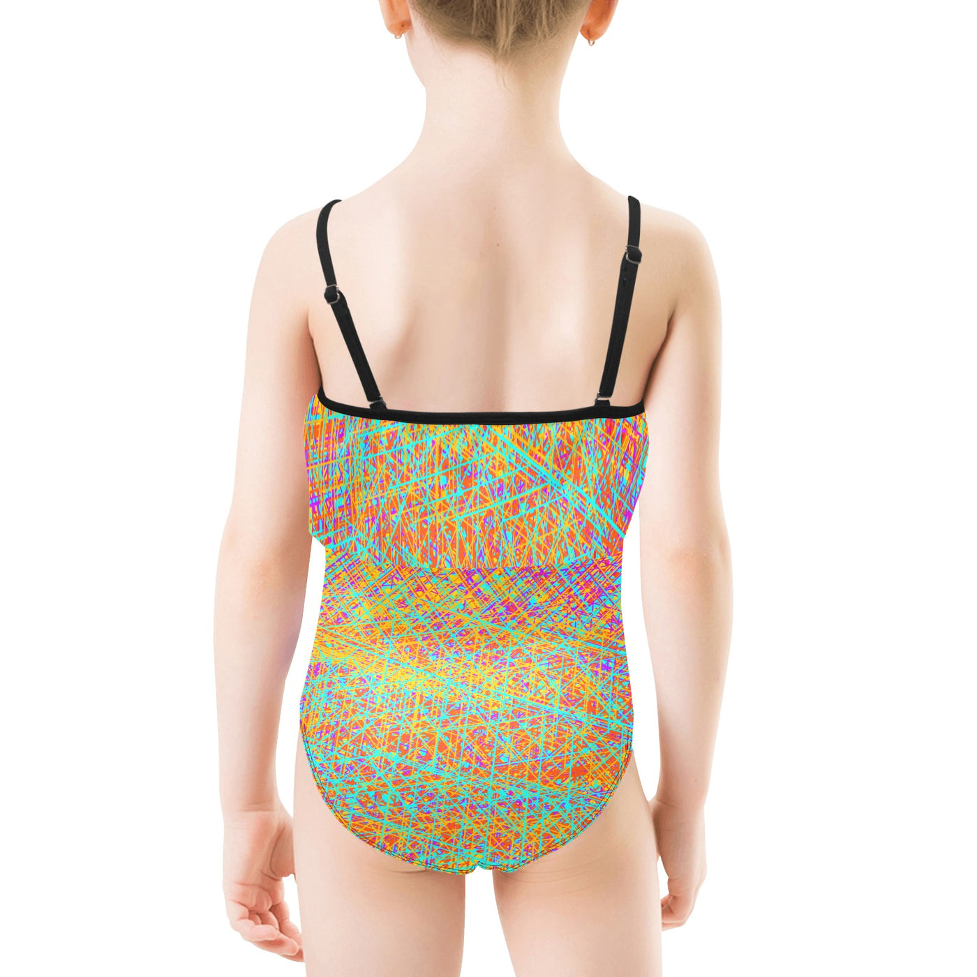 Kids' Spaghetti Strap Ruffle Swimsuit
