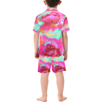 Little Boys' V-Neck Short Set