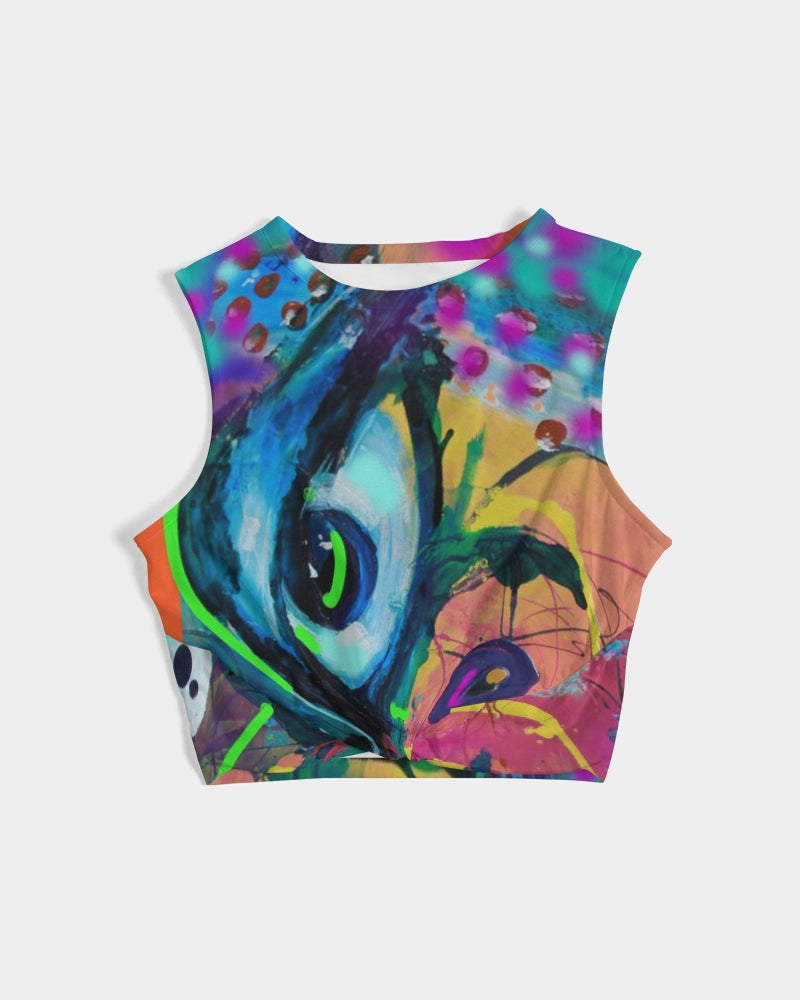 Eye Abstraction Women's Twist-Front Tank