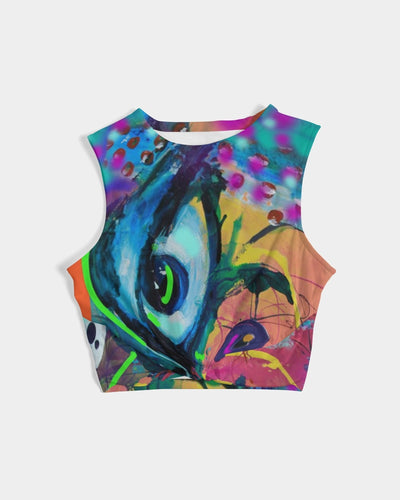 Eye Abstraction Women's Twist-Front Tank