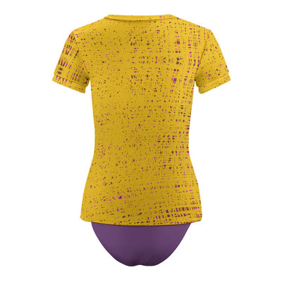 Short Sleeve Two Piece Bikini Swimsuit