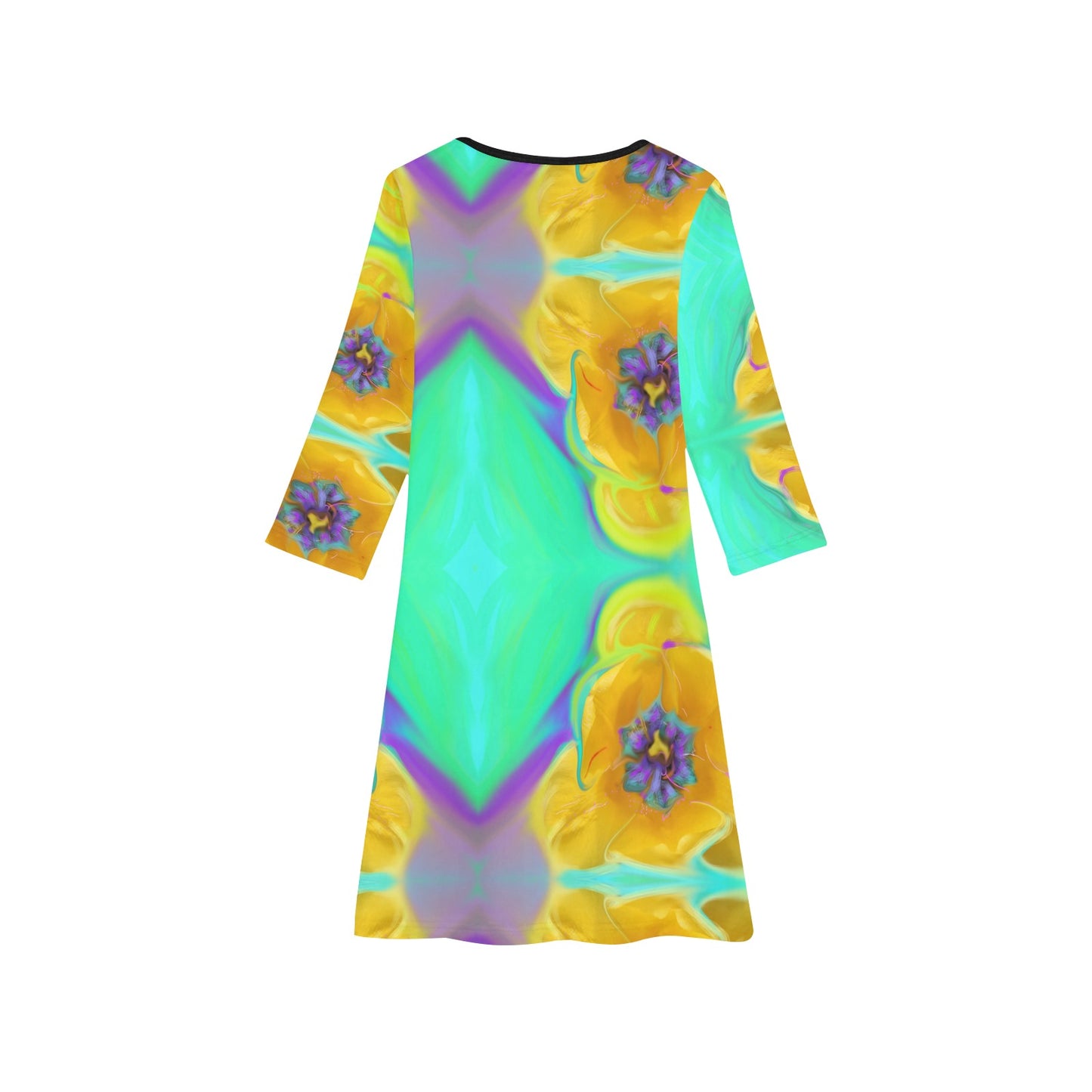 Langärmliges Kleid für Mädchen