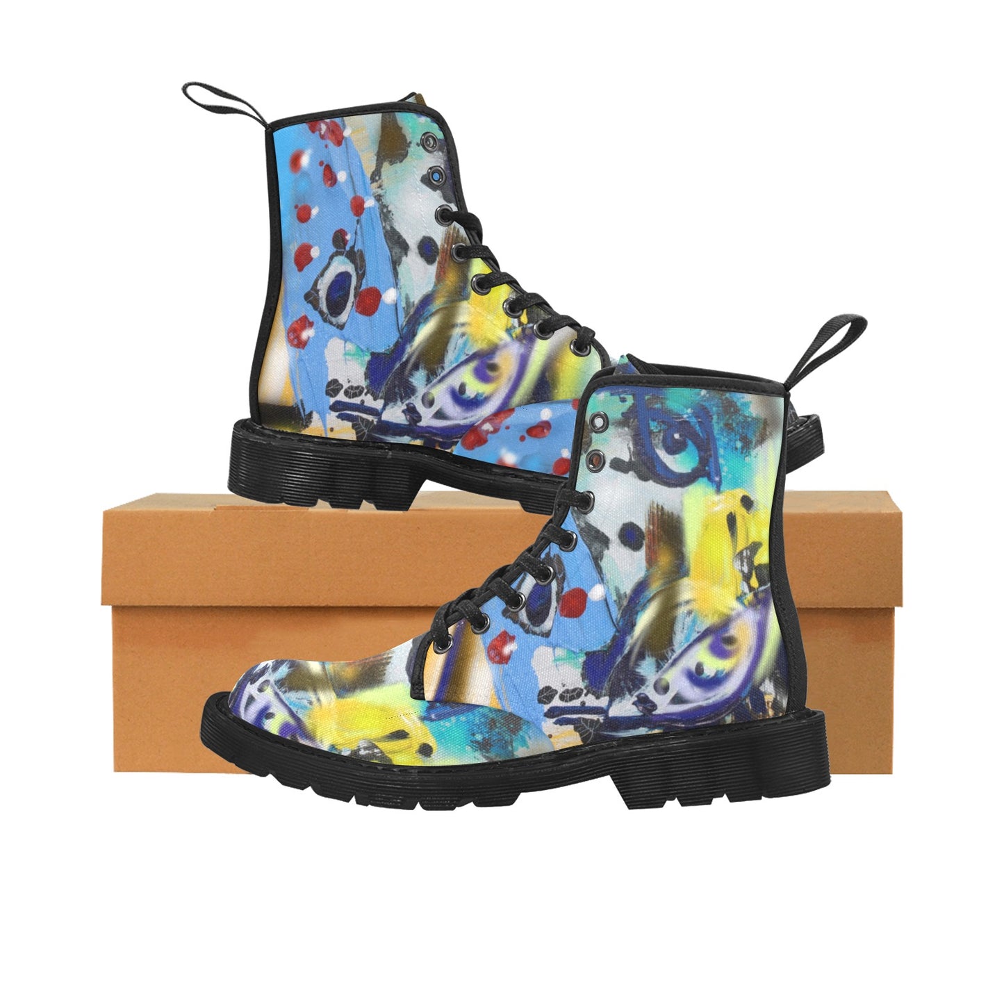 Men's Lace Up Canvas Boots
