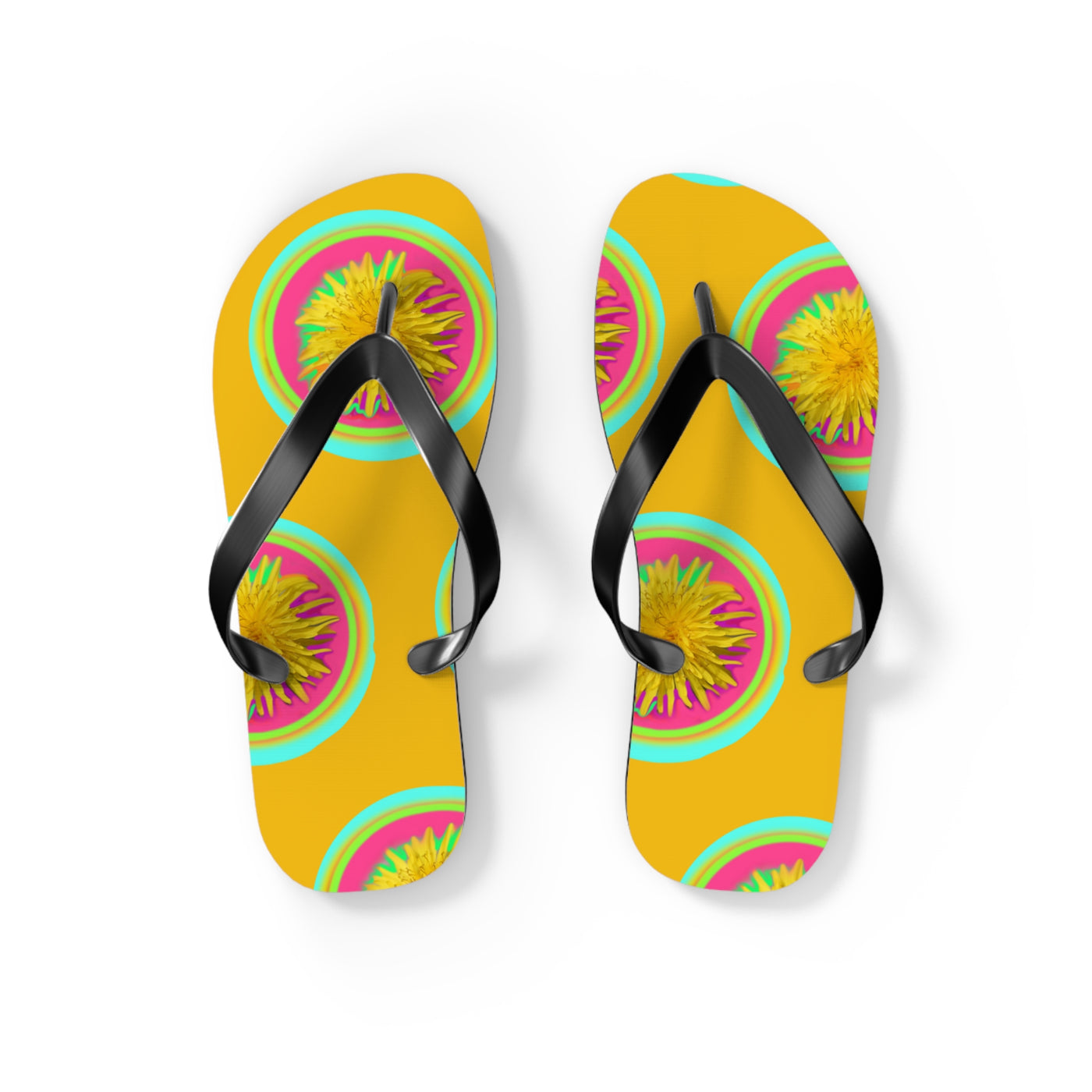 Vibrant Floral Flip Flops | Fun Summer Sandals for Beach Days