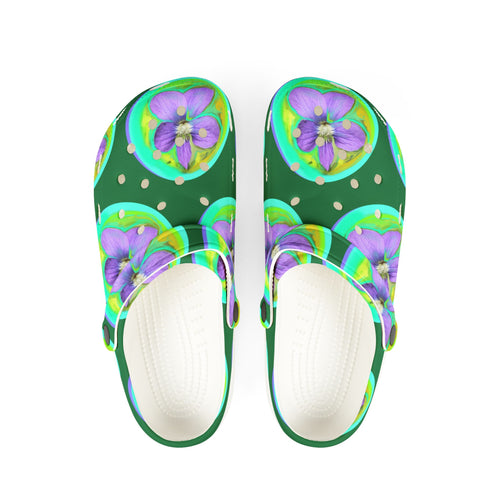 Floral EVA Foam Rubber Clogs - Comfortable and Stylish Slip-Ons