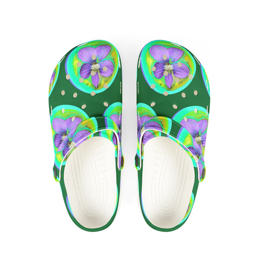 Floral EVA Foam Rubber Clogs - Comfortable and Stylish Slip-Ons