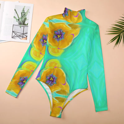 Women's Turtleneck Long Sleeve Bodysuit