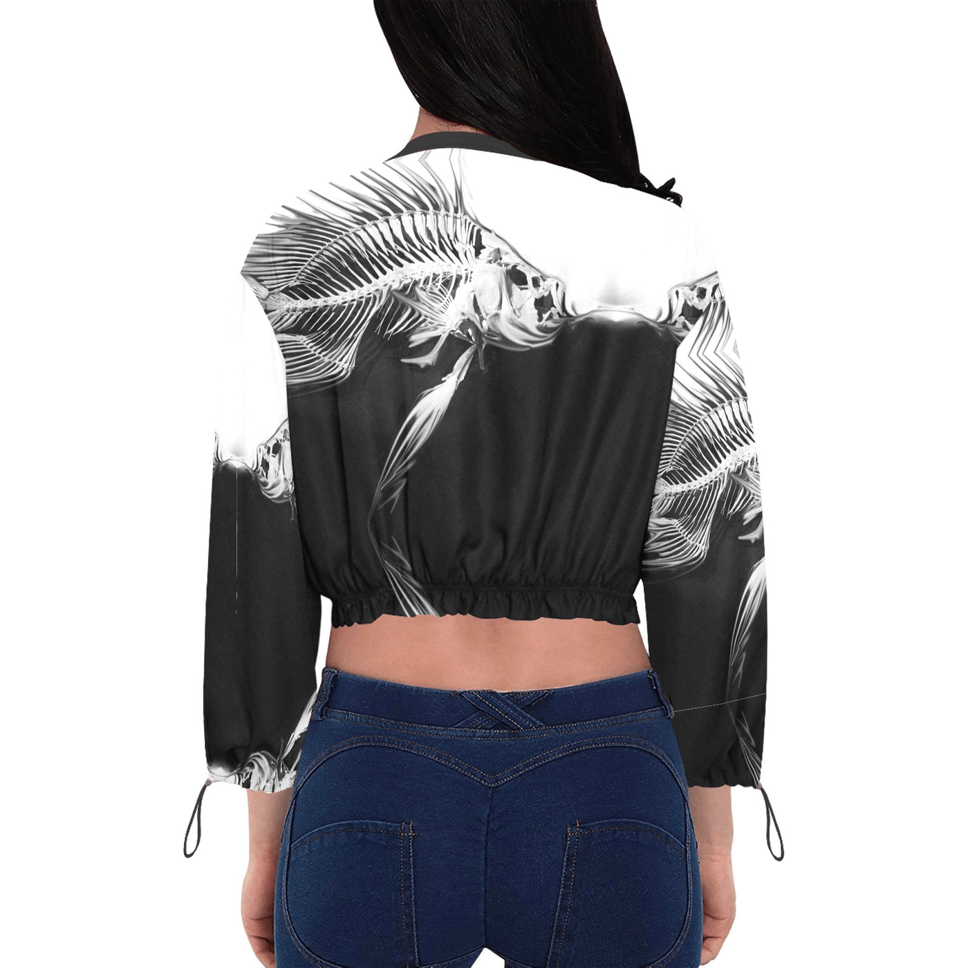 Women's Chiffon Cropped Jacket