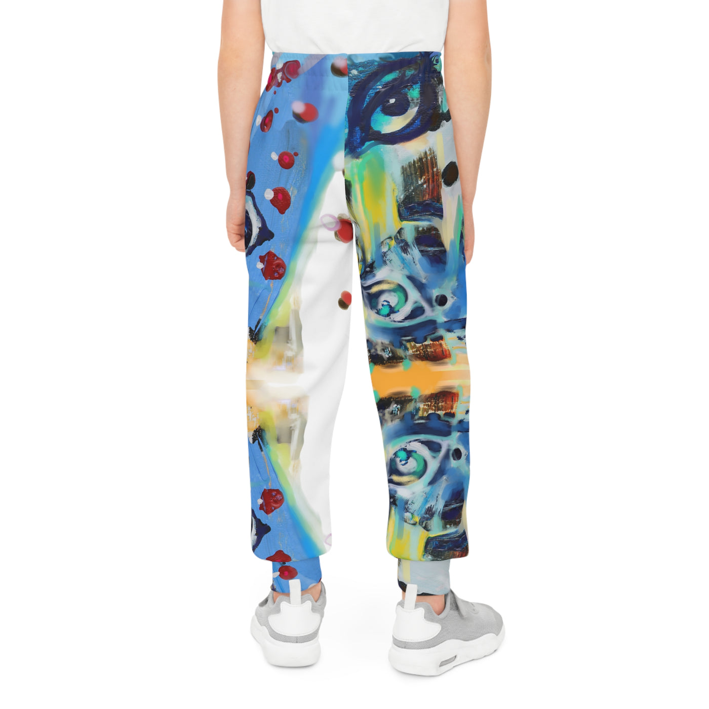 Colorful Artistic Youth Joggers - Trendy and Vibrant Design for Creative Kids