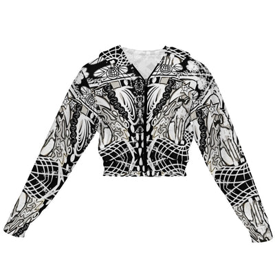 Women's Chiffon Cropped Jacket zipper coat