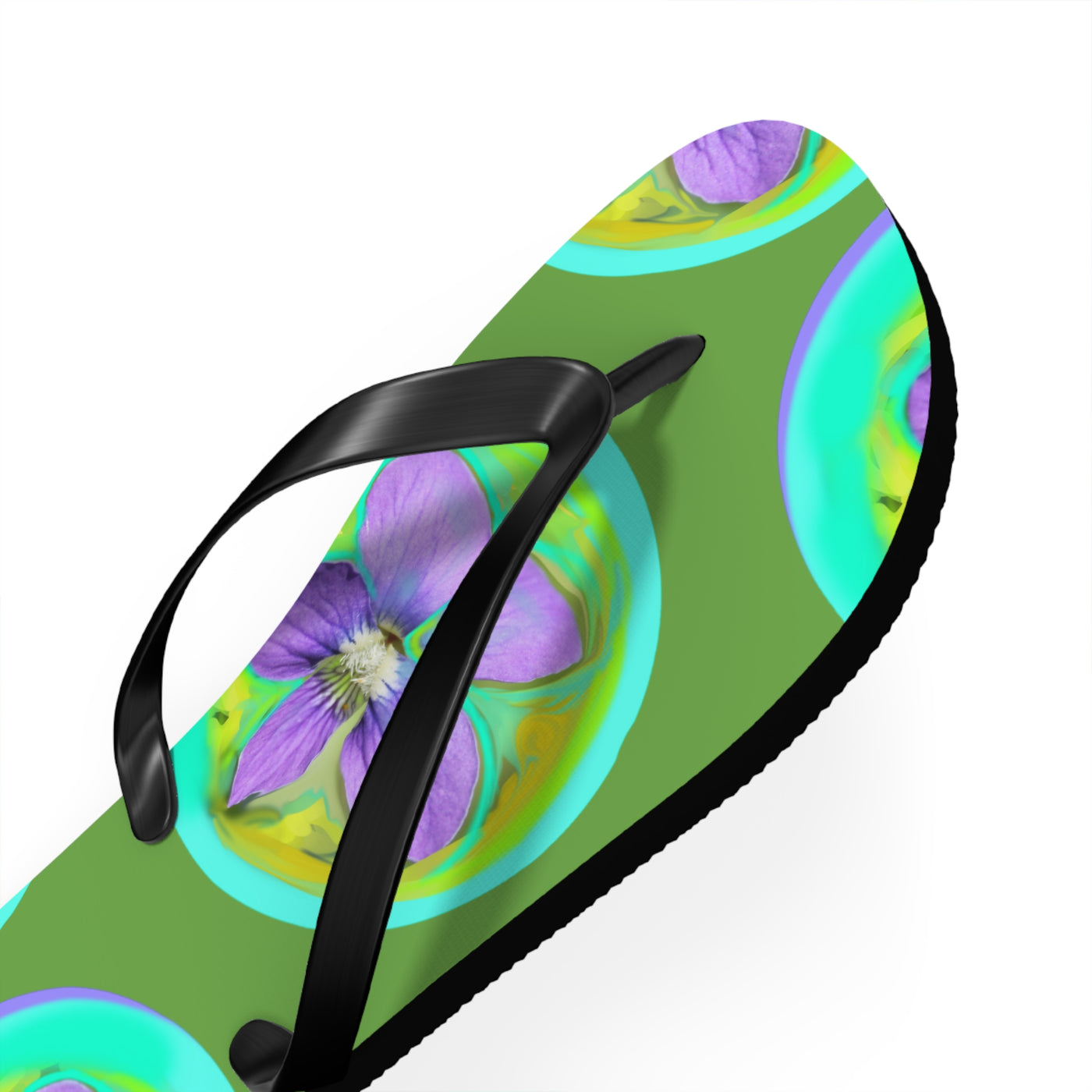 Vibrant Floral Flip Flops - Perfect for Summer and Beach Fun