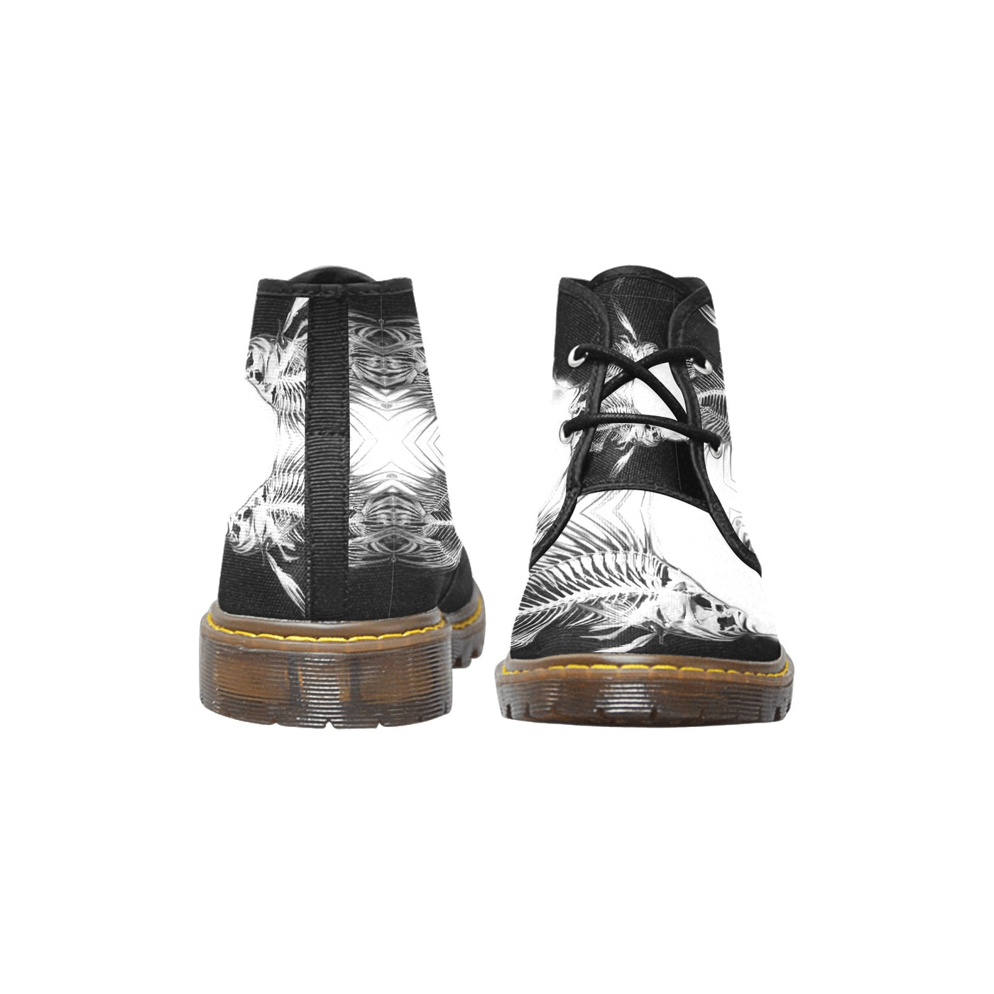 Men's Canvas Chukka Boots abstract art