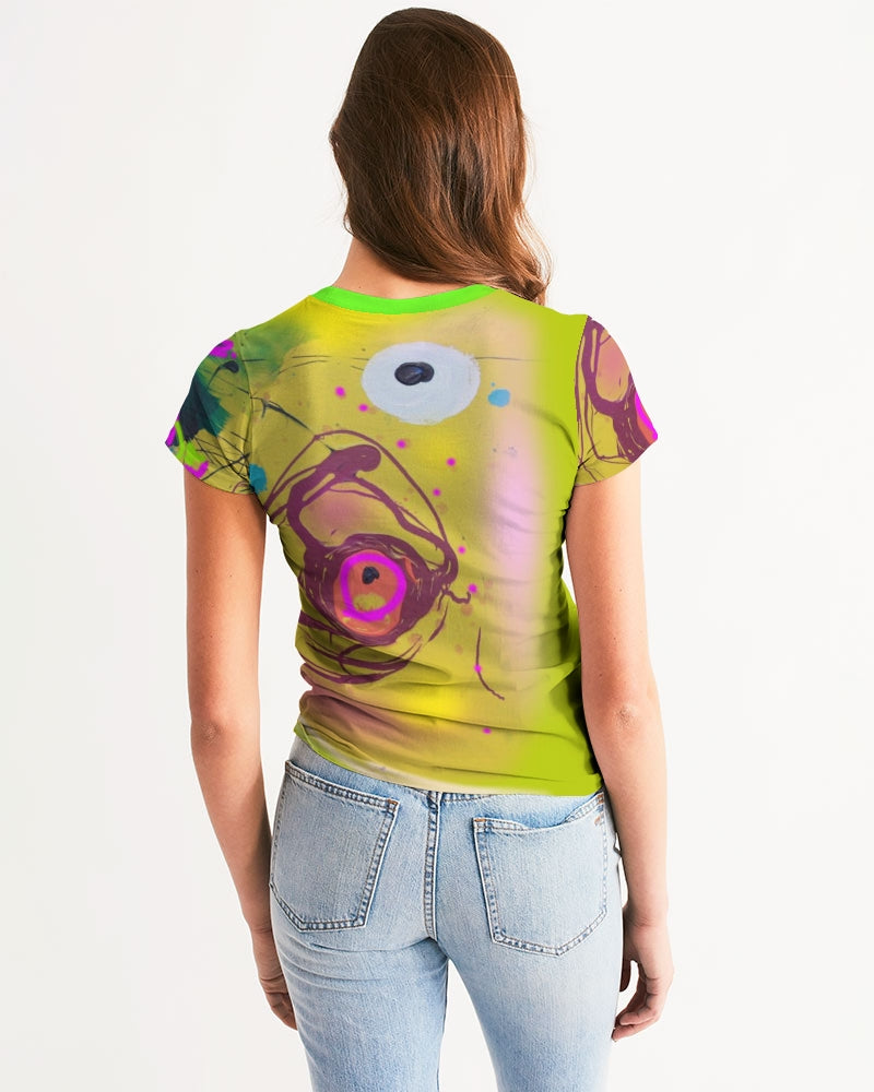 Abstract Yellow Women's Tee