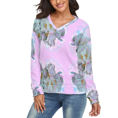 Women's V-Neck Long Sleeve Sweater