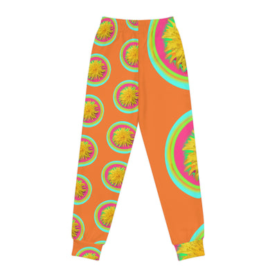 Vibrant Floral Youth Joggers - Stylish Comfort for Active Kids