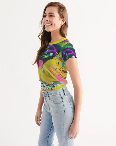 Abstract Yellow Women's Tee