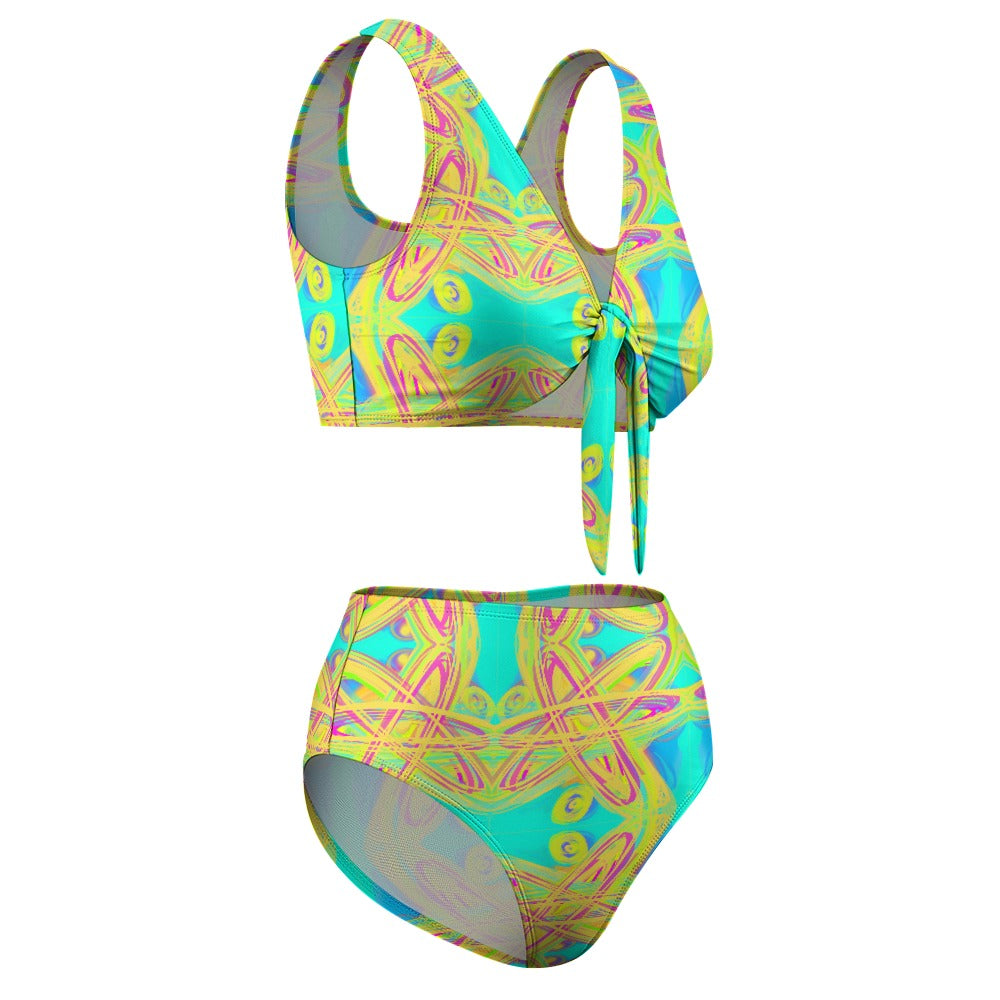 2-Piece Knotted Bikini Swimsuit