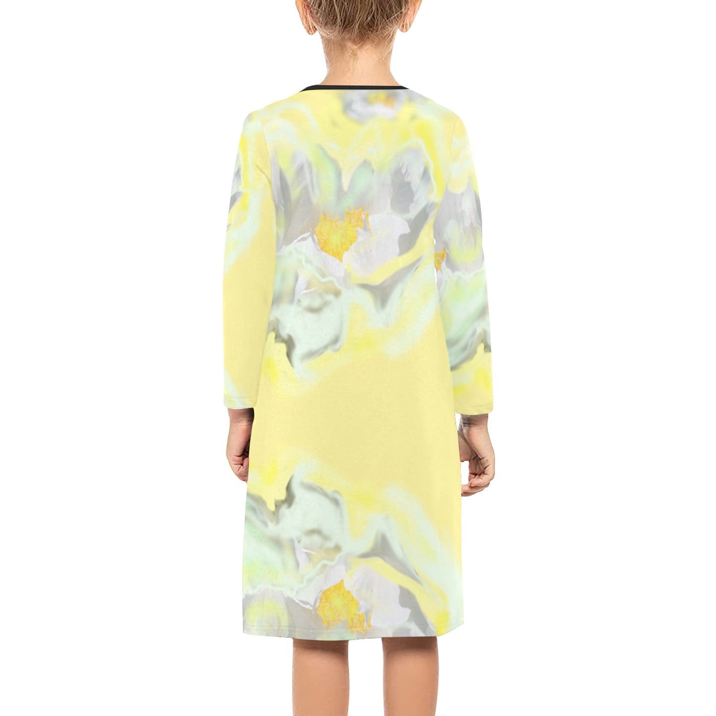 Langärmliges Kleid für Mädchen