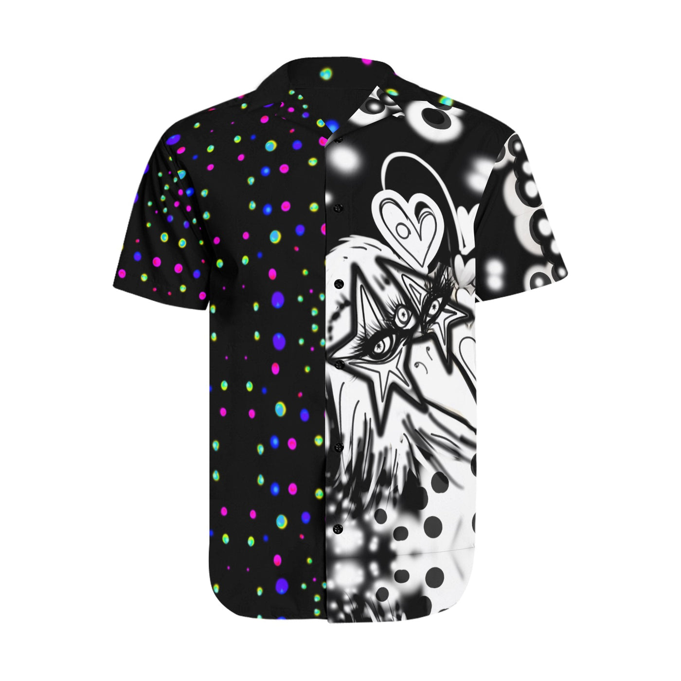 Men's Short Sleeve Shirt With Lapel Collar