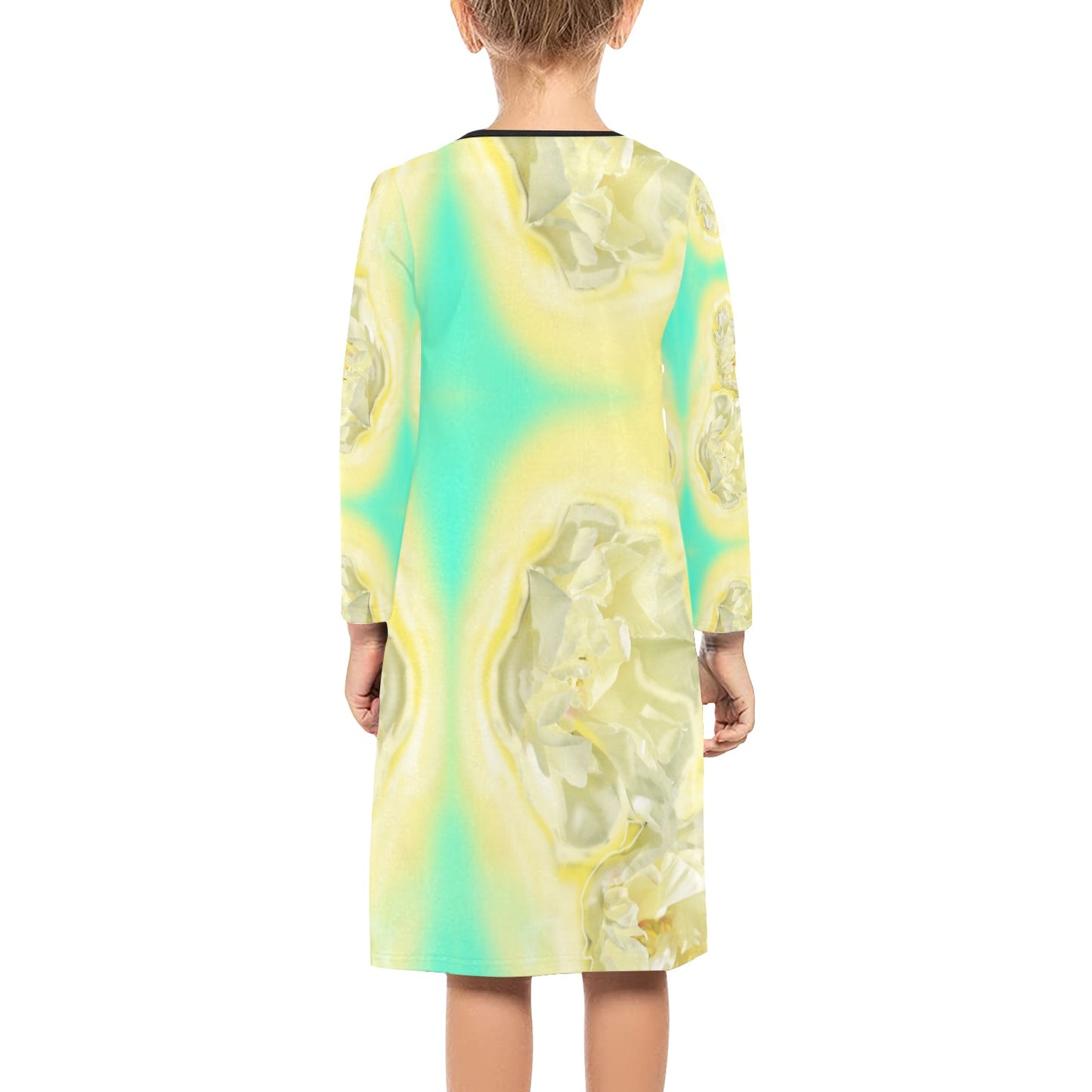 Langärmliges Kleid für Mädchen