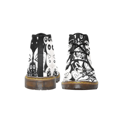 Men's Canvas Chukka Boots abstract art