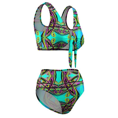 2-Piece Knotted Bikini Swimsuit